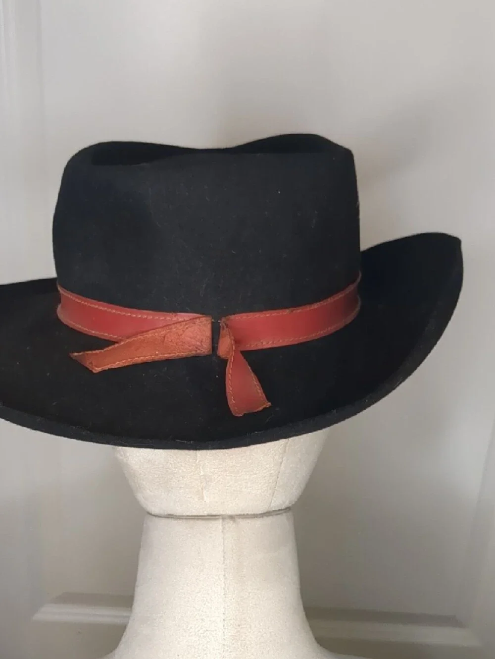 Vintage 40s Black Stetson Fifth Ave Felt Hat Fedora Bullocks Los Angeles
